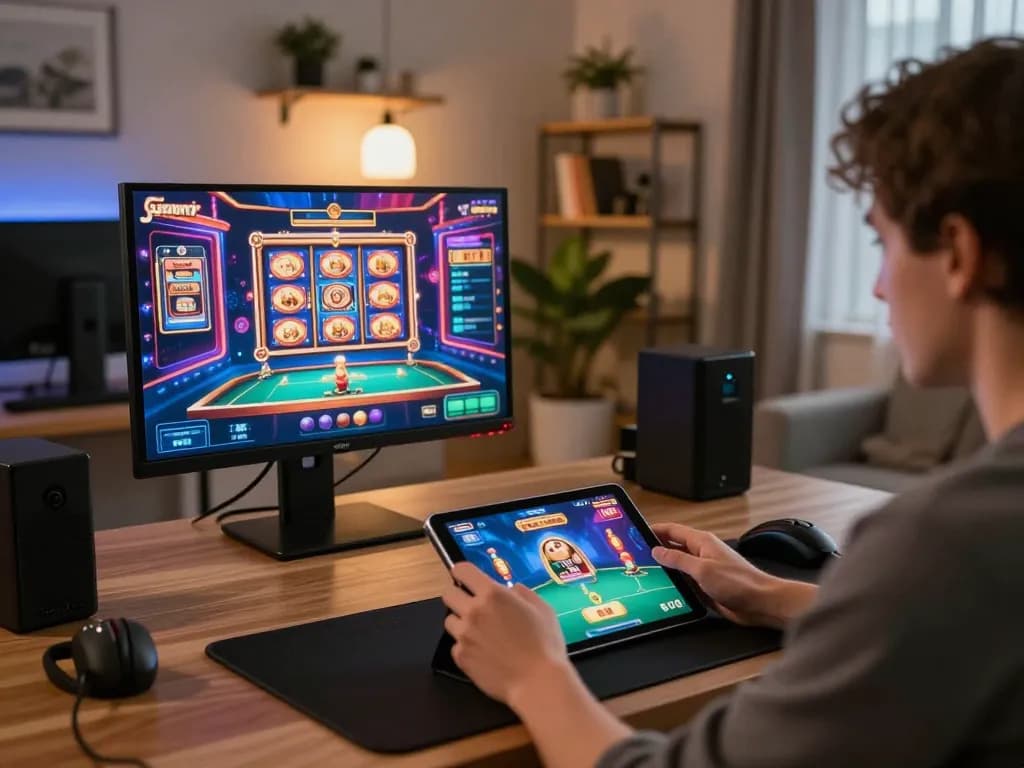 IDCASH88 gaming session in a cozy home setting enhances player enjoyment and strategy planning