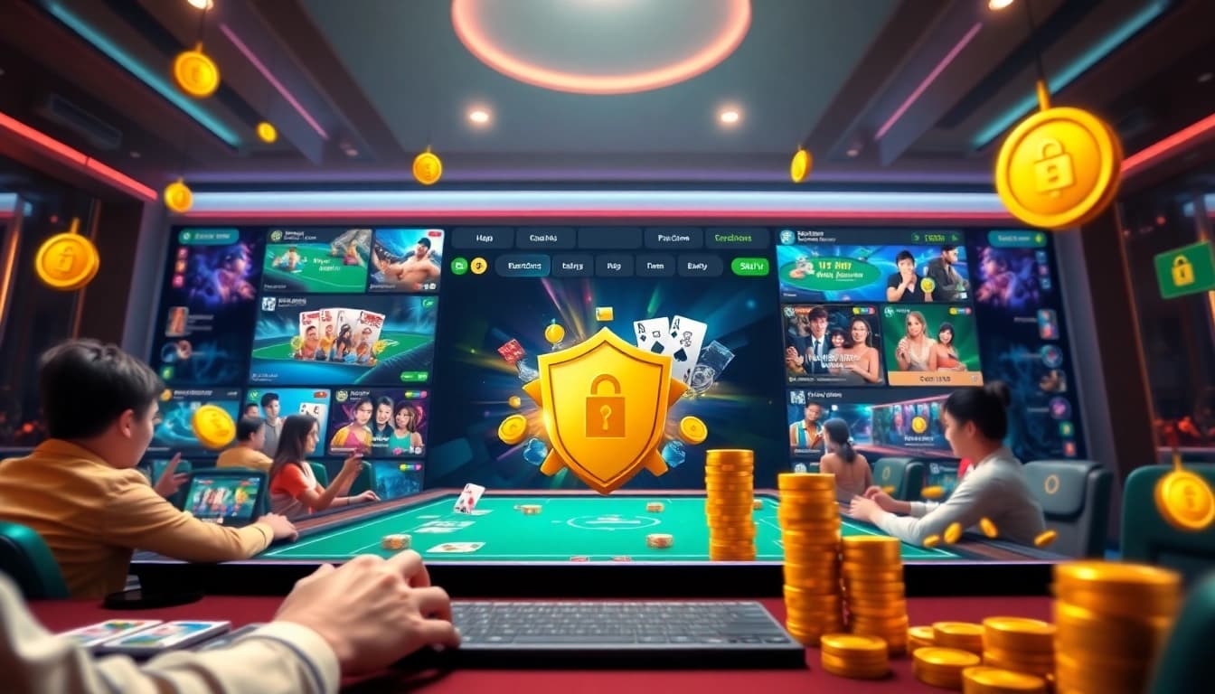 Experience Hệ thống Nhatvip with vibrant visuals of engaging online gaming and secure digital environments.