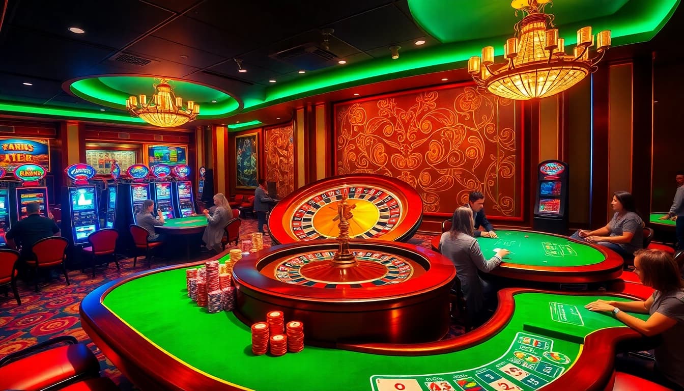 Experience thrilling gameplay and vibrant excitement at hb88 casino's dynamic environment with poker chips and roulette.