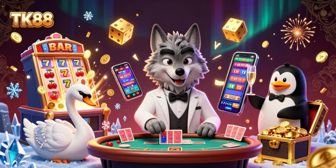Engage in thrilling games at TK88 with elegant character interactions and dynamic casino elements.