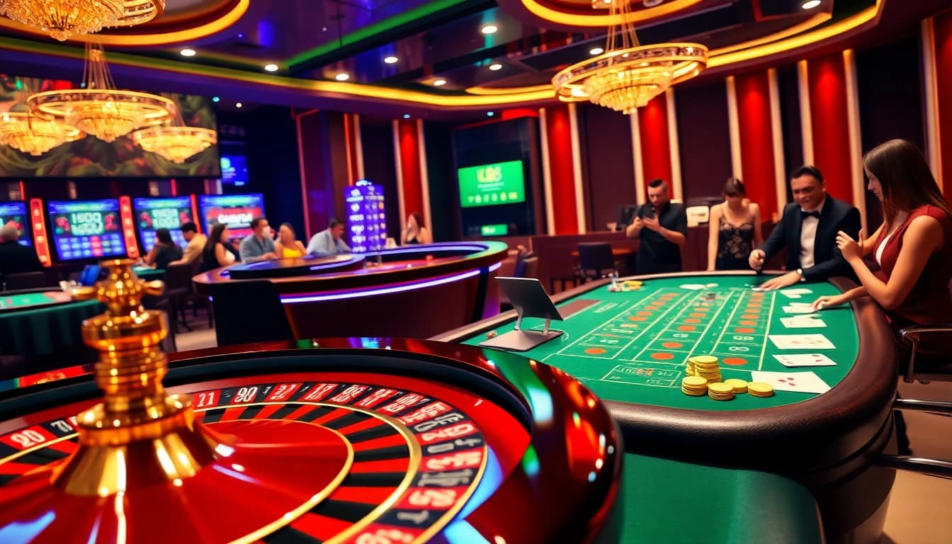 Experience the thrill of King88 online gaming with vibrant casino visuals and engaging gameplay.