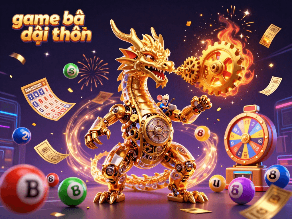 Experience the thrilling game bài đổi thưởng with dynamic elements and vibrant 3D illustrations.