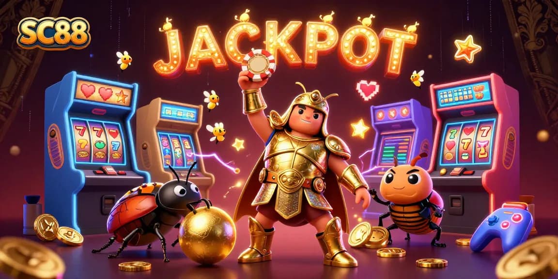 Experience SC88's thrilling jackpot moments with vivid, dynamic casino visuals and engaging 3D characters.