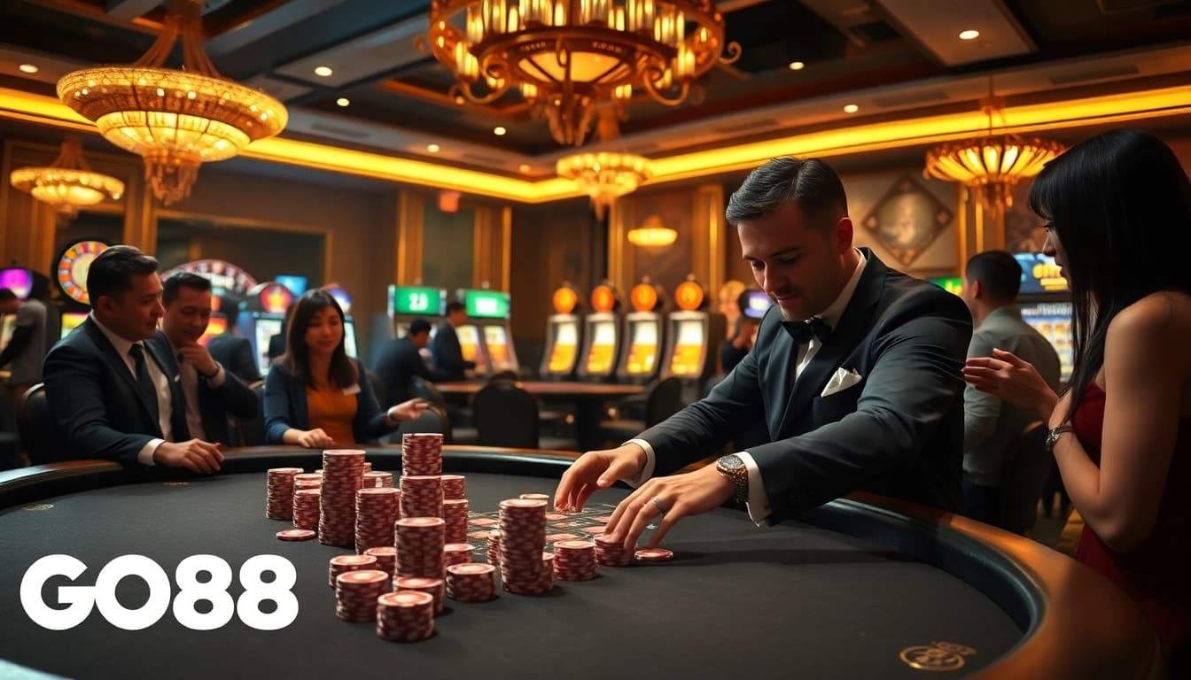 Experience the thrill of gaming at Trang Chủ GO88 with vibrant tables and exciting action.