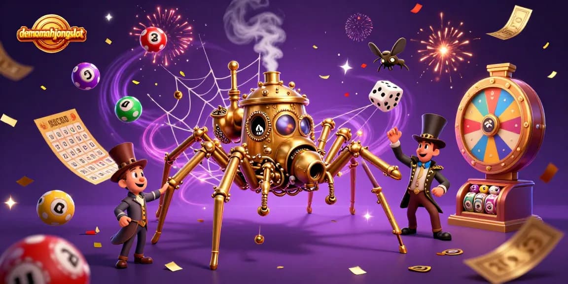 Engage with the demomahjongslot experience, featuring a vibrant casino scene with exciting game elements.