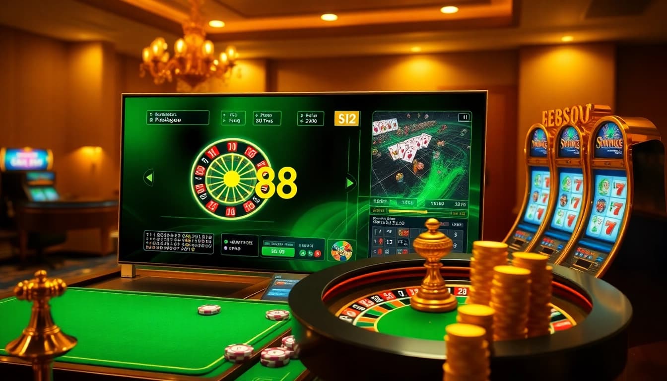 Experience the excitement of trang chủ bet88 with vibrant casino visuals and engaging gaming elements.