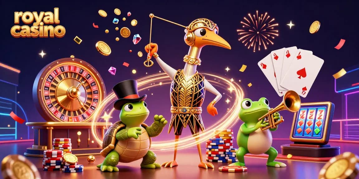 Experience royal casino excitement with vibrant characters and dynamic gaming elements.