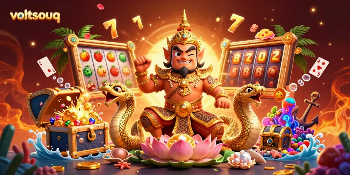 Spin to win big with voltsouq's engaging slot reels and vibrant casino scene.