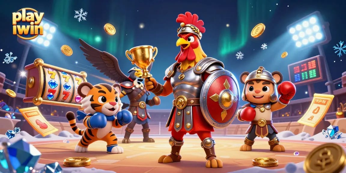 Engage and play iwin with thrilling slot reels and vibrant gaming action featuring unique characters.