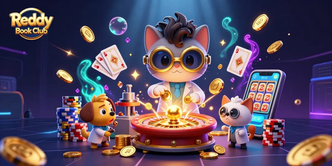 Join the excitement of Reddy Book Club with vibrant casino art and thrilling gaming elements.