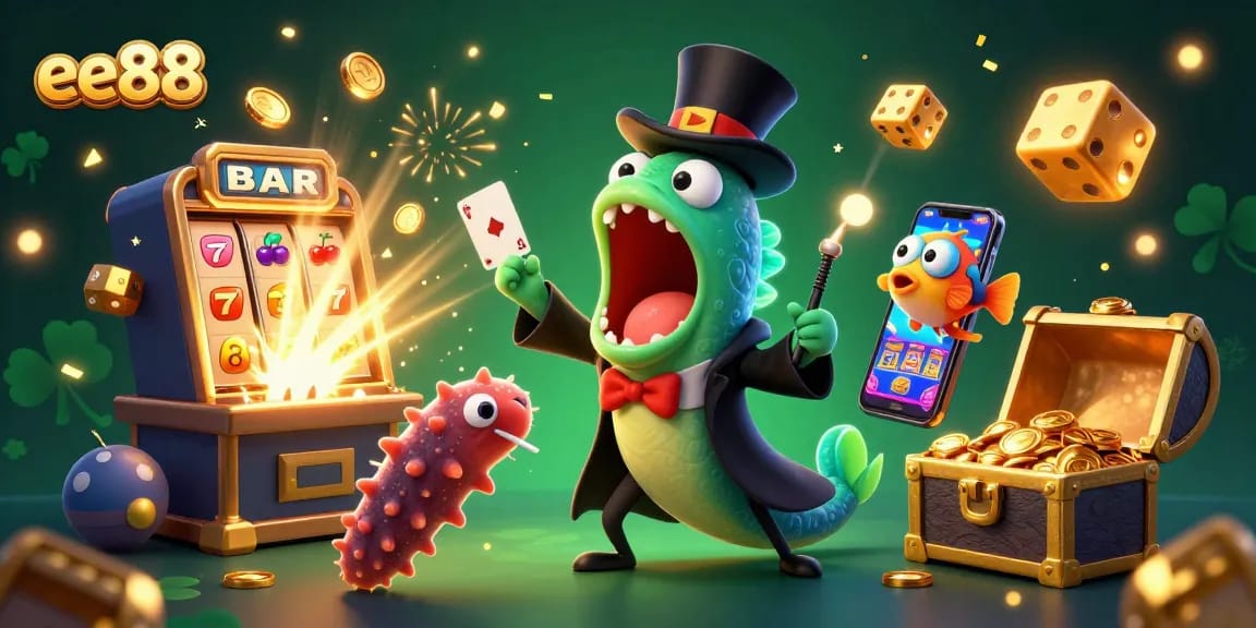 Experience the excitement of ee88 with vibrant slot machines and magical underwater characters.