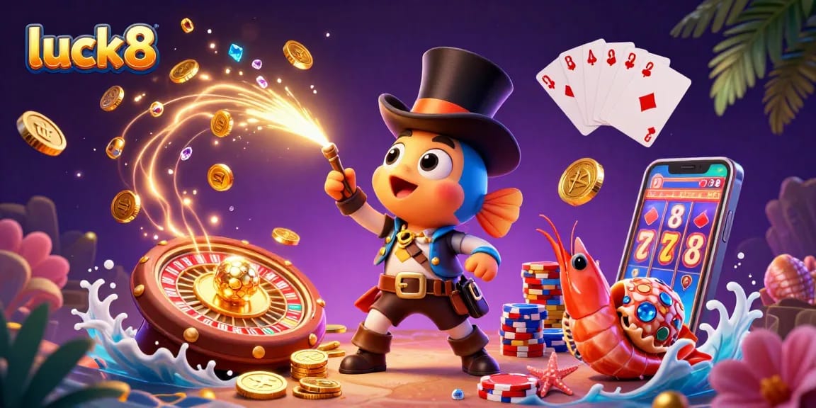 Join the action at luck8 with a thrilling treasure hunt of golden coins and jackpot excitement!