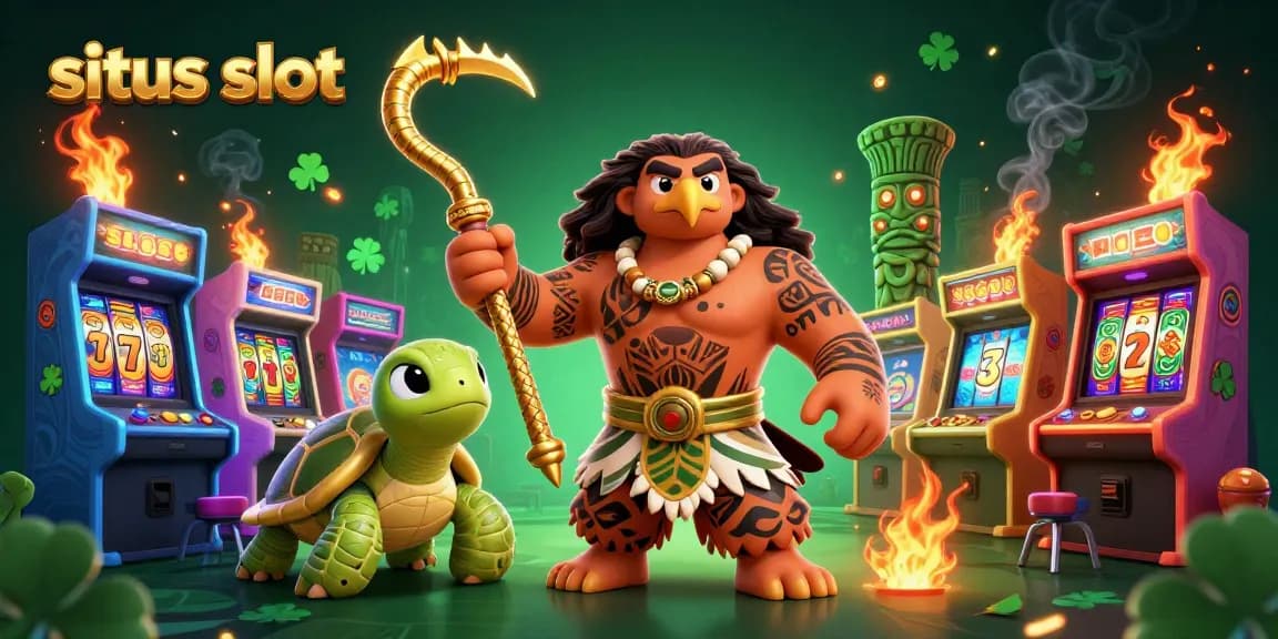 Experience exciting gameplay with situs slot, featuring vibrant casino-themed characters and dynamic gaming elements.