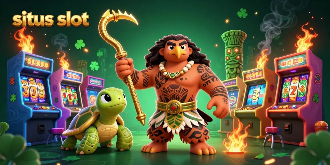 Experience exciting gameplay with situs slot, featuring vibrant casino-themed characters and dynamic gaming elements.