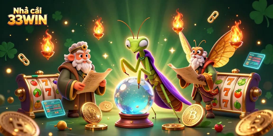 Engage with Nhà cái 33WIN by entering an immersive cartoon casino world of slot games.