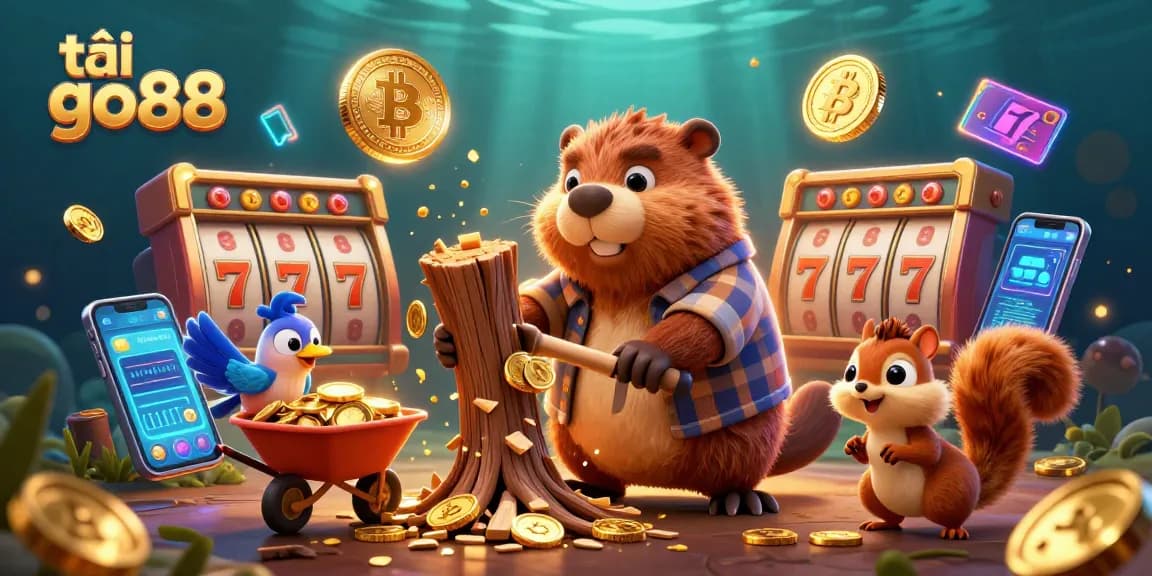 Engage in thrilling gameplay as tải go88 offers exciting slots under a cascade of golden coins.