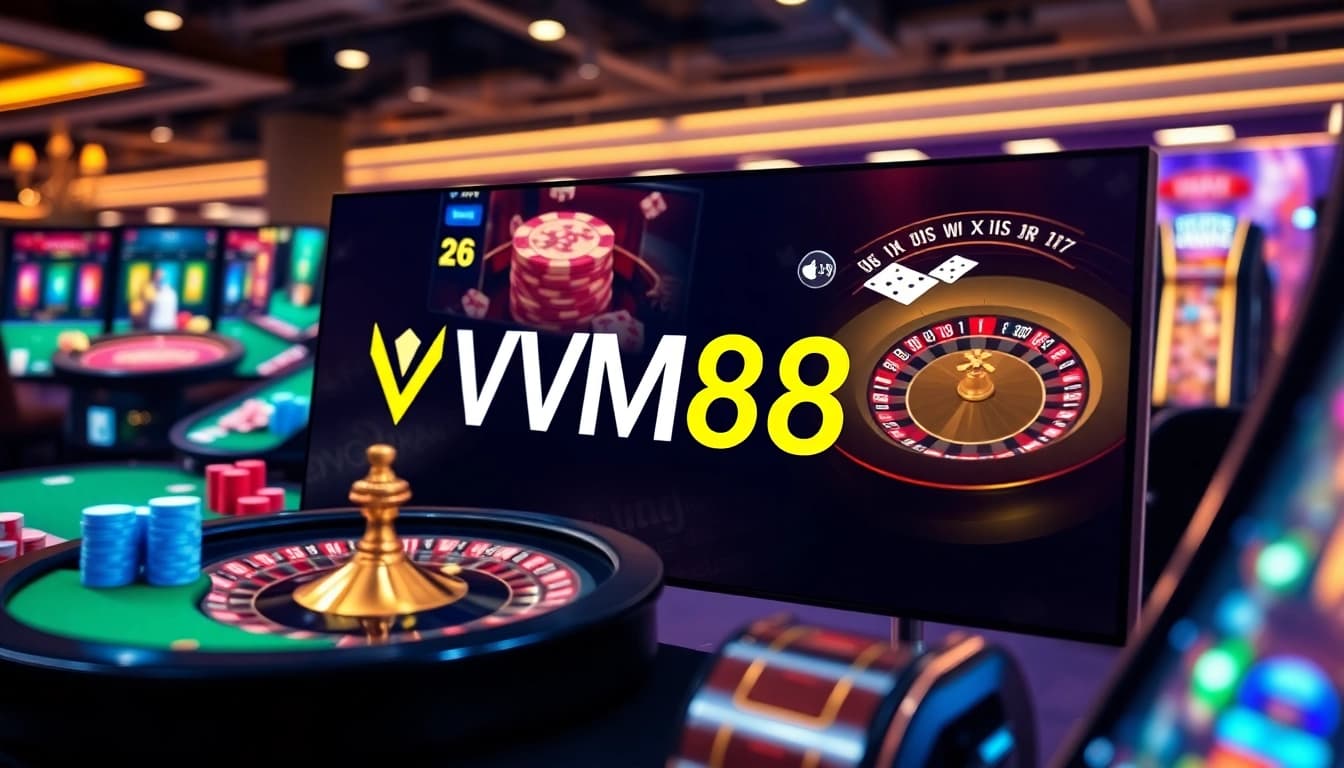 VM88 delivering seamless professional online casino gameplay with vibrant roulette and poker action