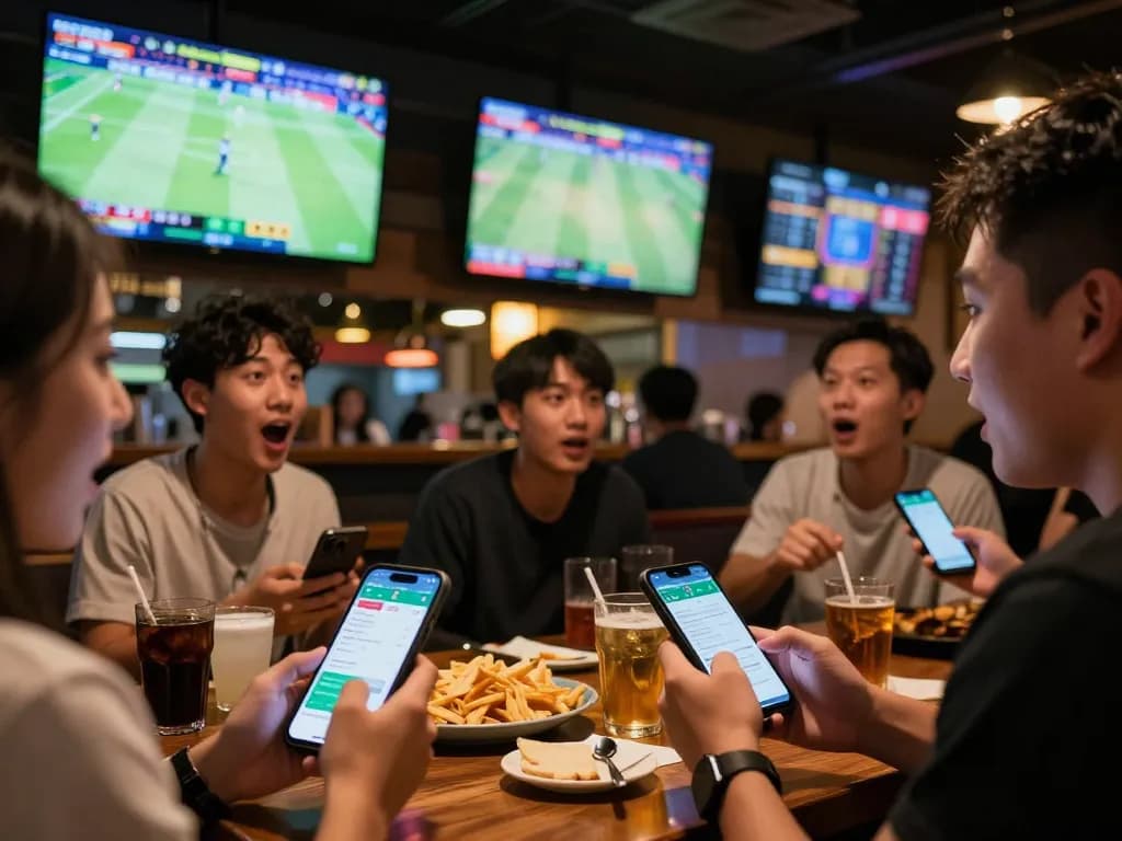 Watch kèo nhà cái hôm nay at a busy sports bar, excitement in the air as friends place bets.