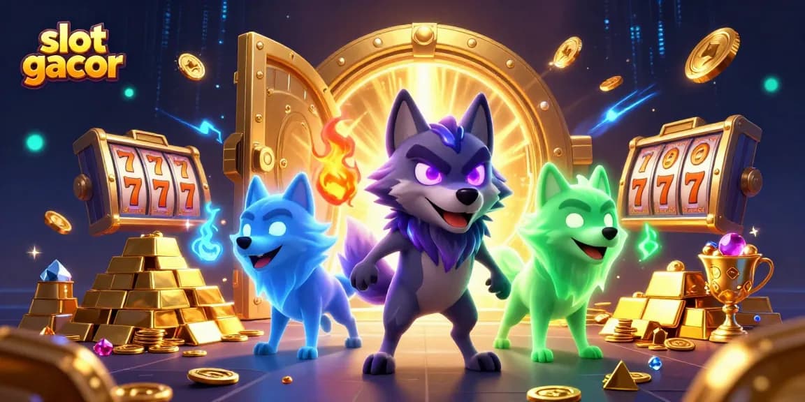 Winning strategies on slot gacor revealed in a magical casino scene with treasure and excitement.
