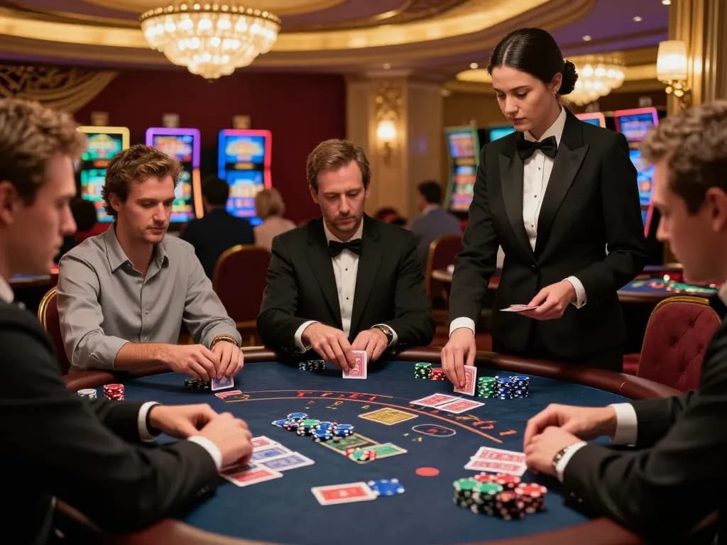 Experience exciting gameplay at 88aa casino with players testing their luck at blackjack tables