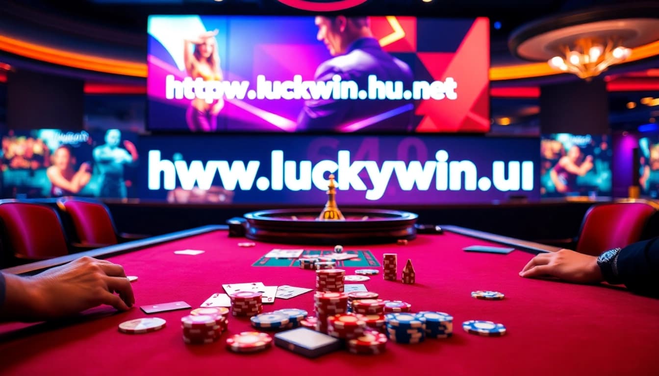 Engage in thrilling gameplay at Luckywin – the premier online betting destination featuring vibrant casino elements.