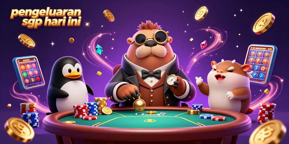 Experience pengeluaran sgp hari ini with a vibrant underwater casino scene showcasing unique characters.