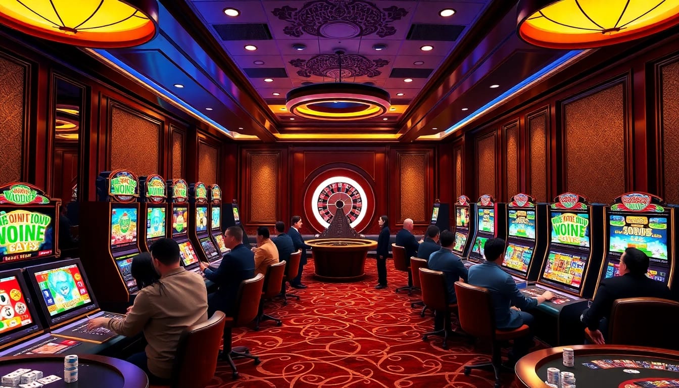 Players enjoying the demo slot pg experience on Mahjong Ways at a luxury casino.