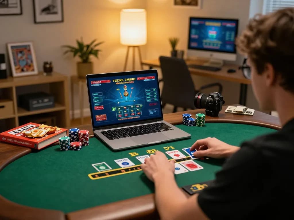 Player enjoying blackjack through taixiusunwin.art online platform with engaging game interface