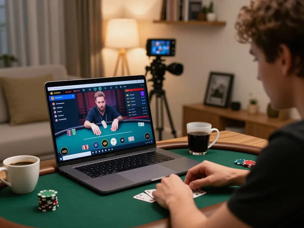Engage in strategic online poker gameplay at Juraganbet88 with a cozy home setting