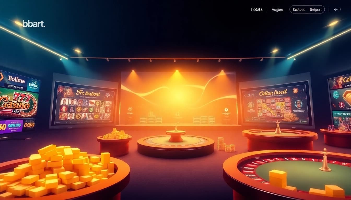 hb88.art online gambling platform interface showcasing vibrant game options and attractive bonuses