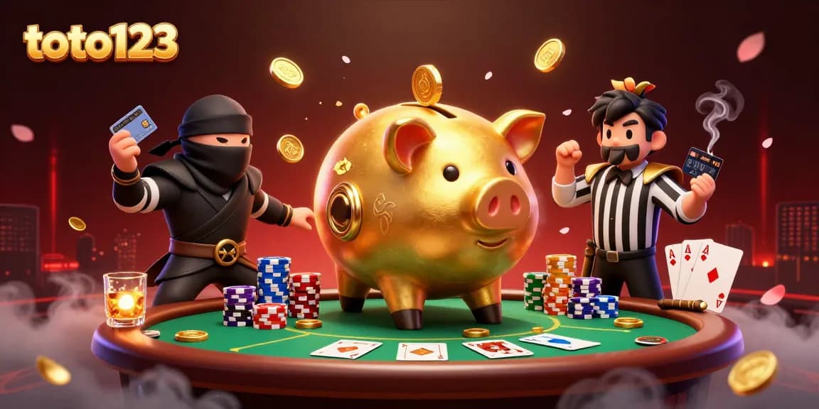 Toto123 offers the thrill of winning with vibrant casino scenes and dynamic gaming elements.