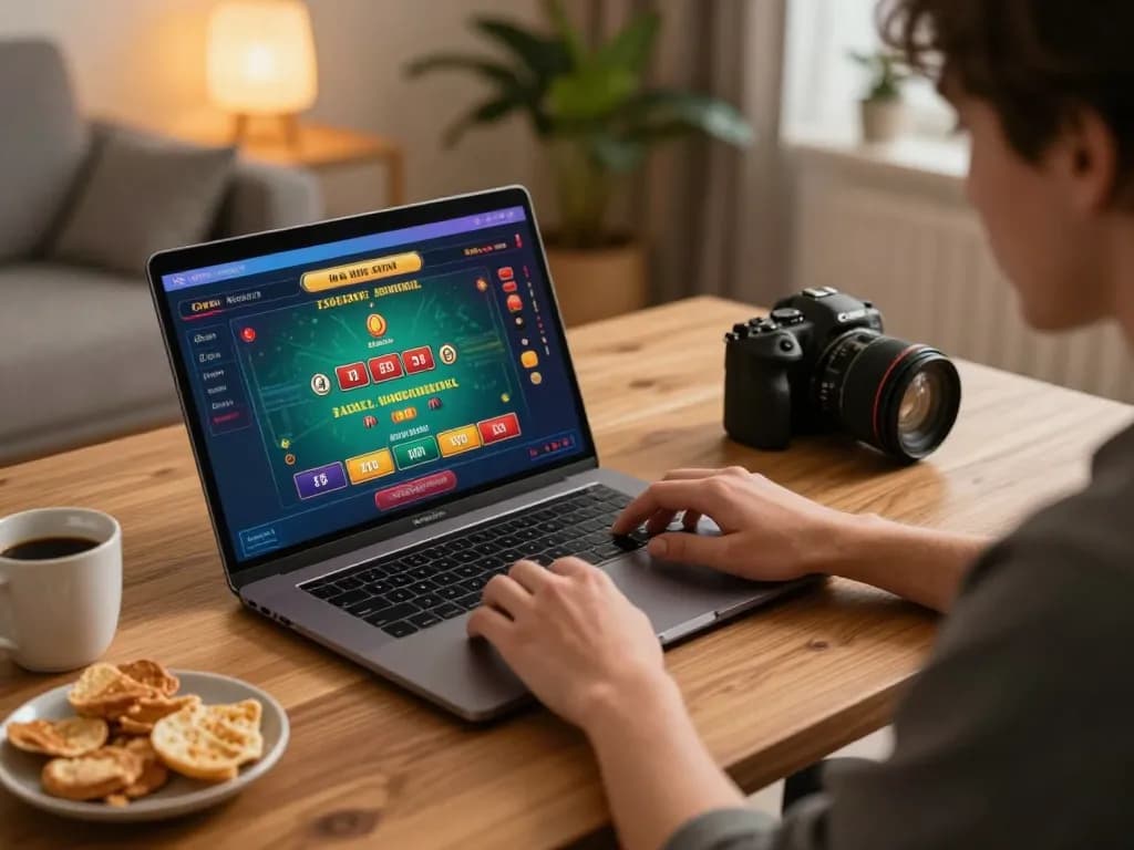 Engaging in dynamic online gaming at home utilizing bangsawan88 login for casino experience.