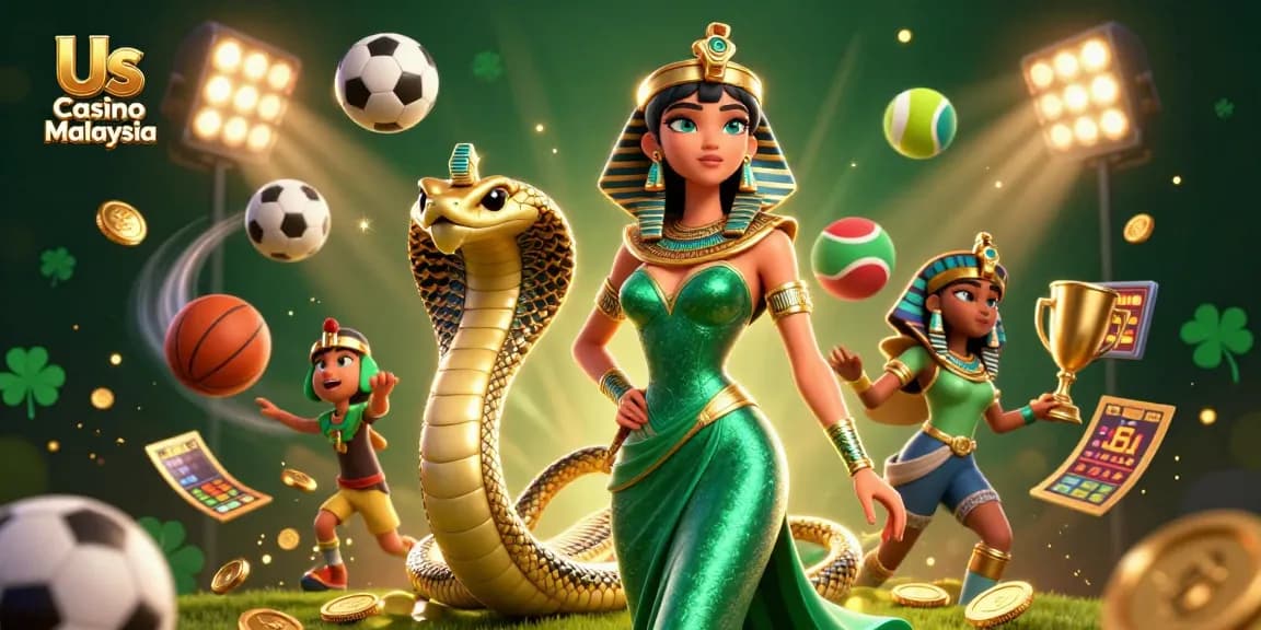 Experience the thrill of Us Casino Malaysia with vibrant gaming scenes and dynamic sports action.