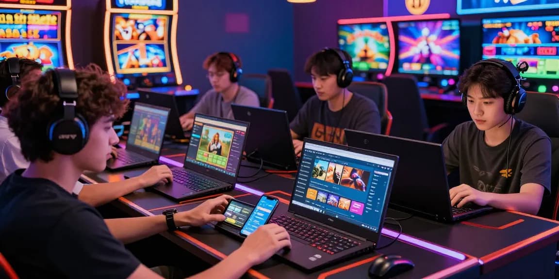 Online gaming experience at https://open88.games/ showcasing players engaged in diverse games.