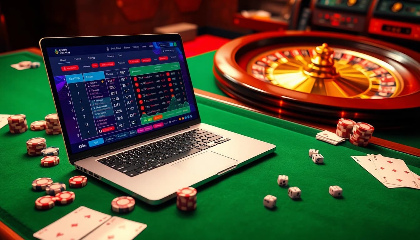 Interactive lô đề trực tuyến platform with real-time betting odds and vibrant casino chips