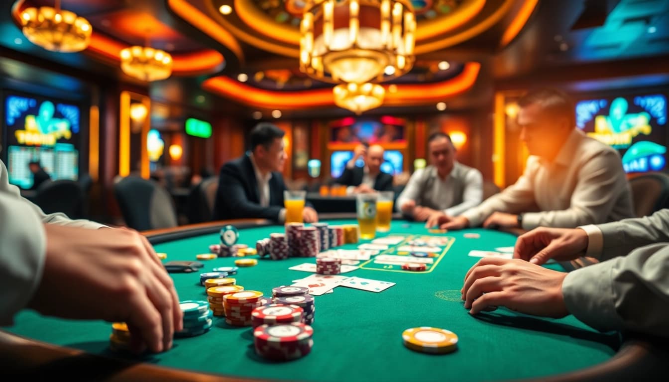 Experience the excitement of as38 login situs terpercaya with a captivating casino poker scene.