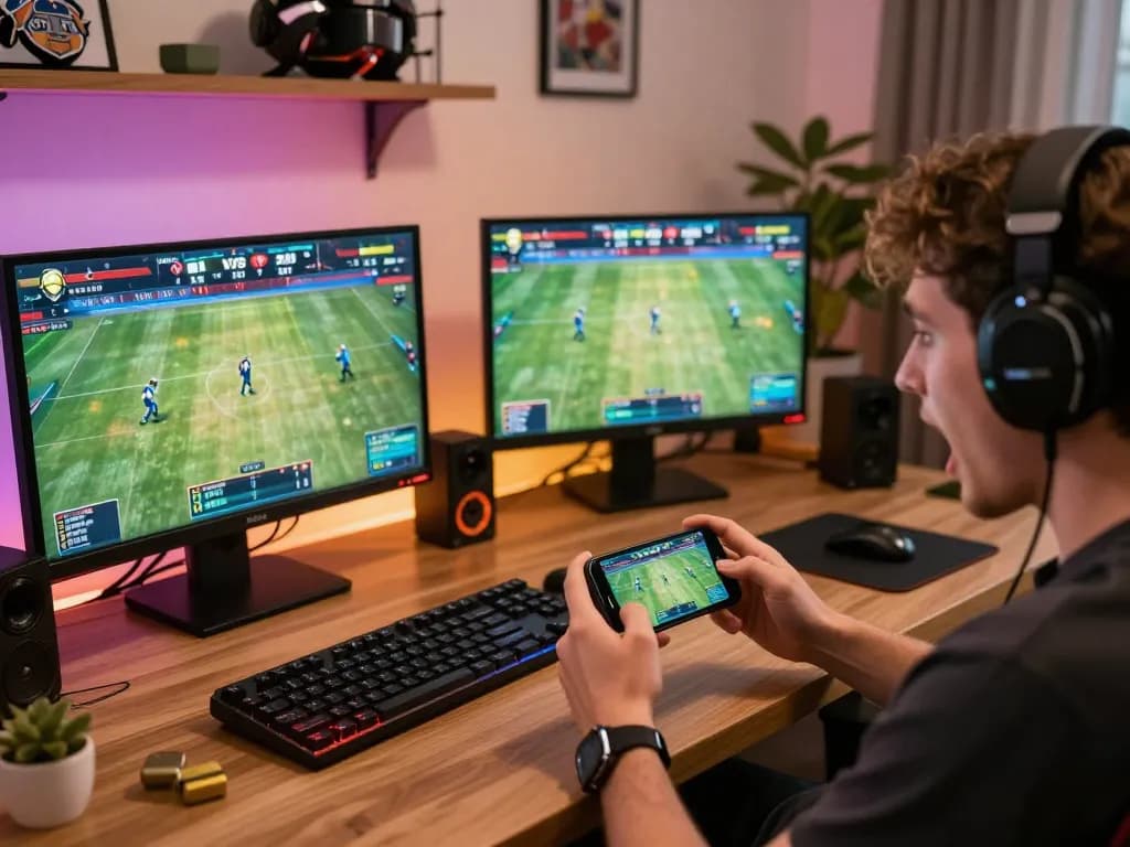 Betting on live sports at 789BET through smartphone as excitement builds with every play