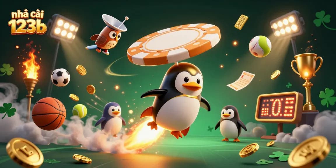 Experience thrilling betting with nhà cái 123b as the golden penguin takes you to casino adventures.