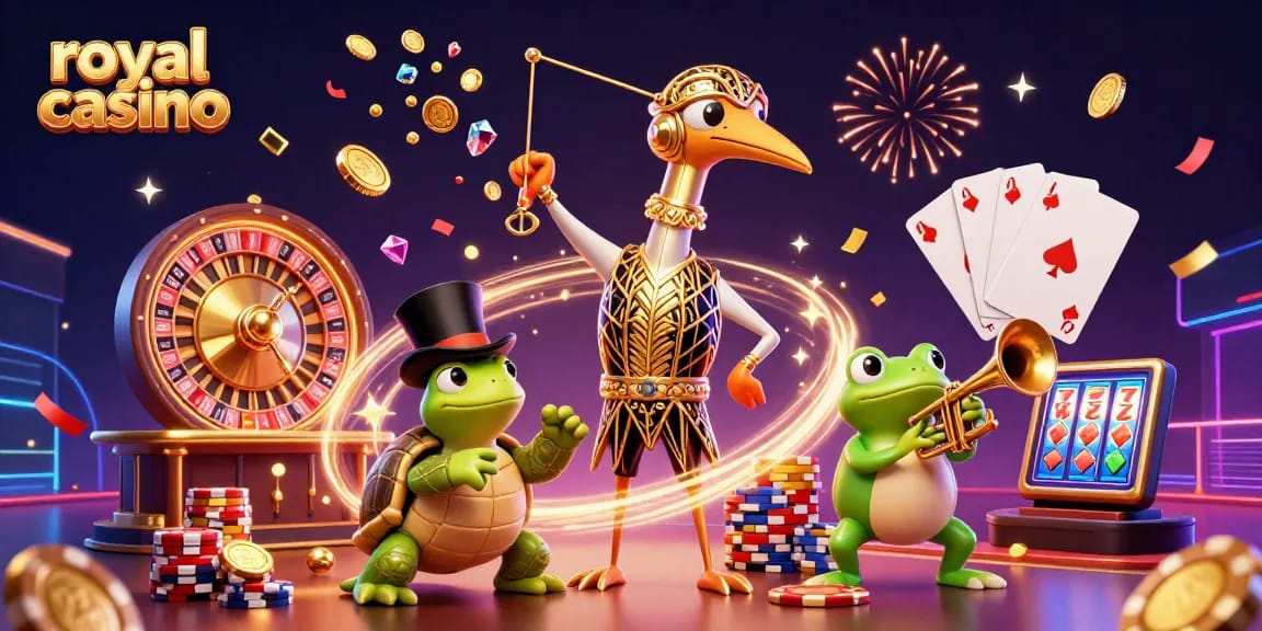 Experience royal casino excitement with vibrant characters and dynamic gaming elements.