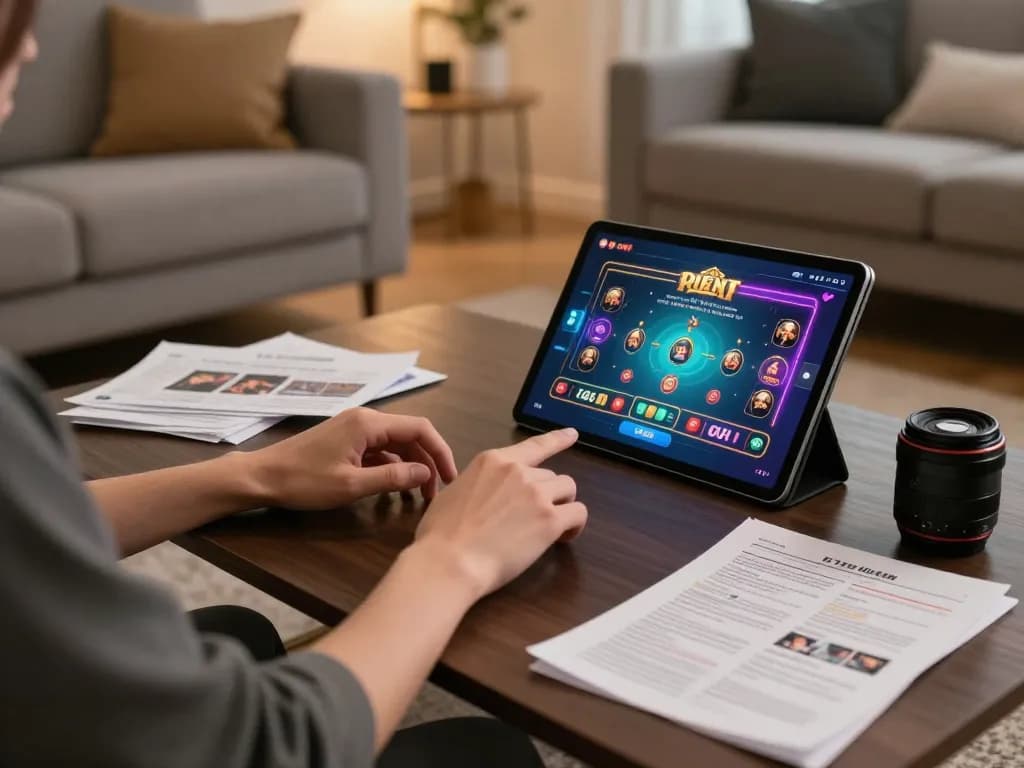 situs slot gacor online gaming experience with live dealer on tablet at home
