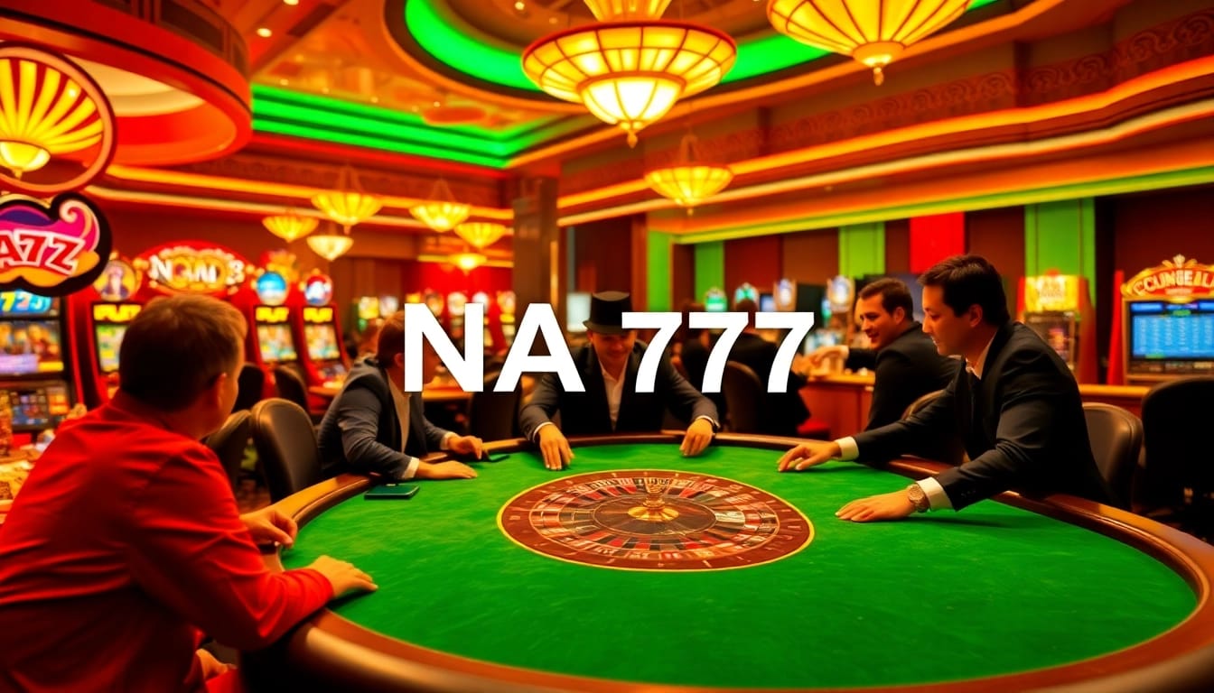 Experience the thrill of online gambling at NA777 with engaging poker action and vibrant casino atmosphere.