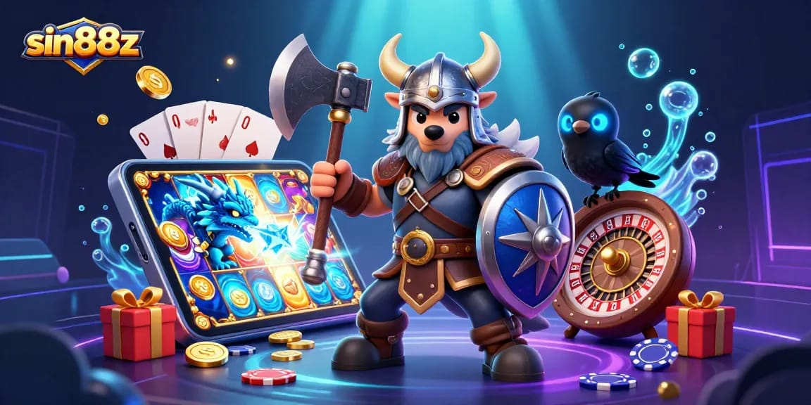 Spin to win with sin88z as Viking warriors and dragons enhance your gaming adventure.