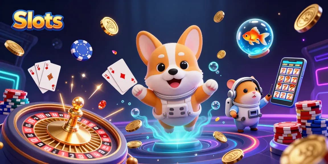 Engage in Slots action with vibrant characters in a dynamic casino scene.
