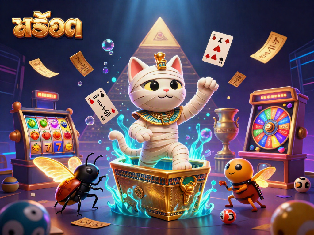 Spin the slots and roll the dice with สล็อต in this magical, vibrant casino scene.