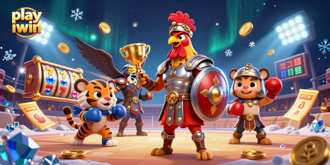 Engage and play iwin with thrilling slot reels and vibrant gaming action featuring unique characters.