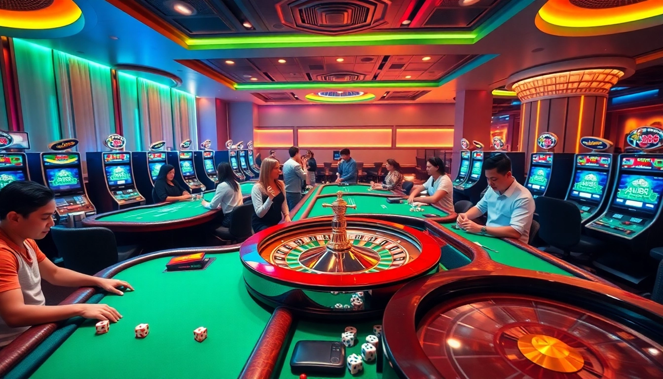 Experience the thrill of gambling at AU88's vibrant casino tables filled with excitement.