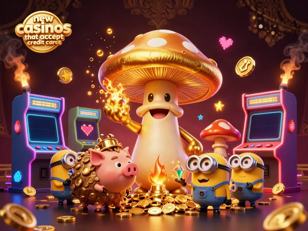 Experience new casinos that accept credit cards with vibrant gameplay in a magical 3D world.