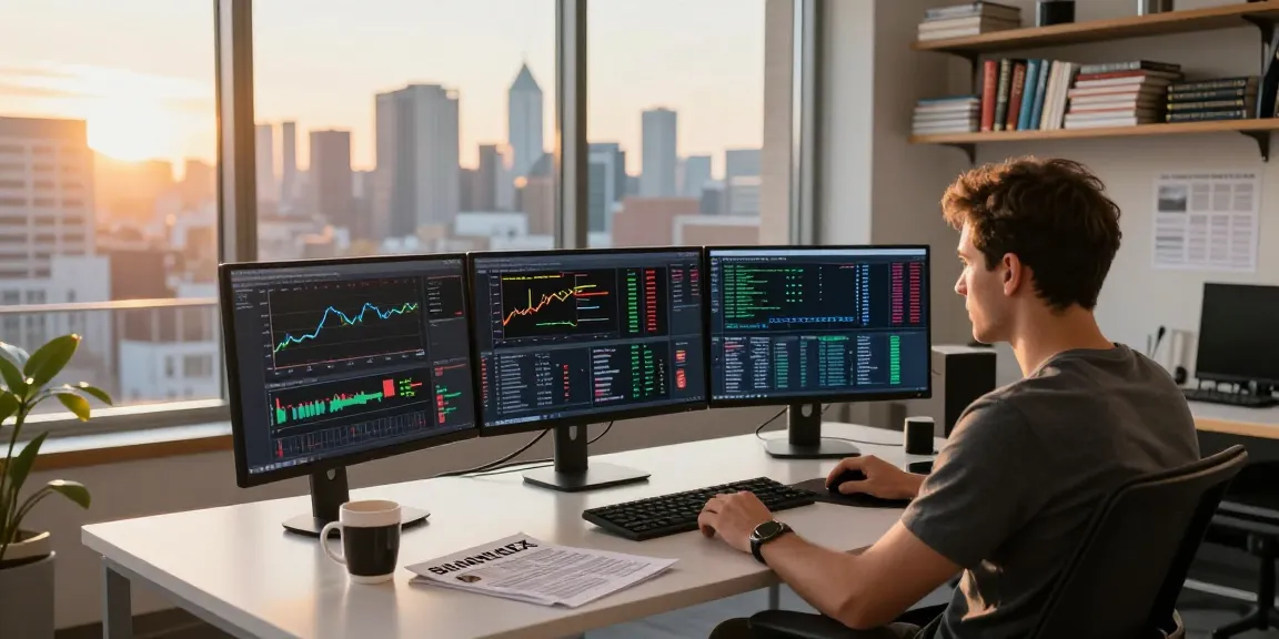 Торговая комната с трейдером, анализирующим графики BitMEX отзывы.