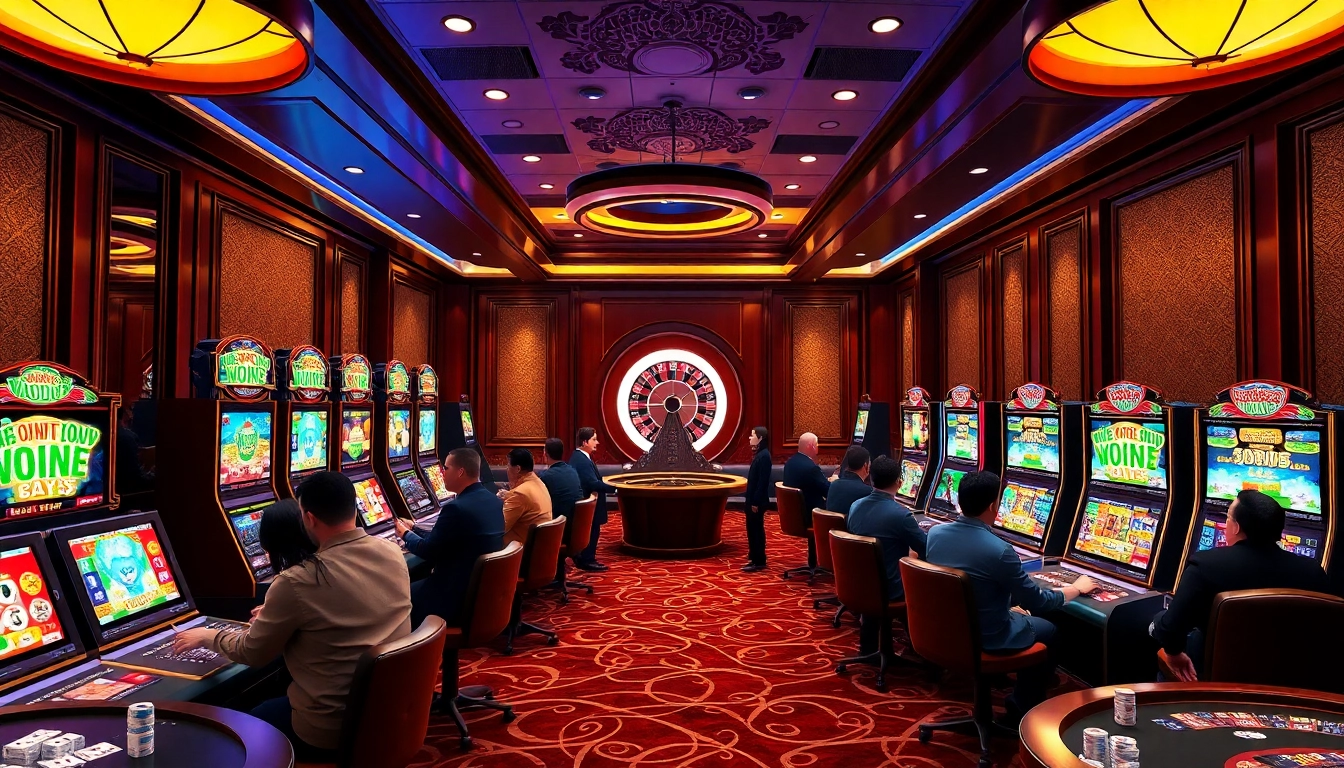Players enjoying the demo slot pg experience on Mahjong Ways at a luxury casino.