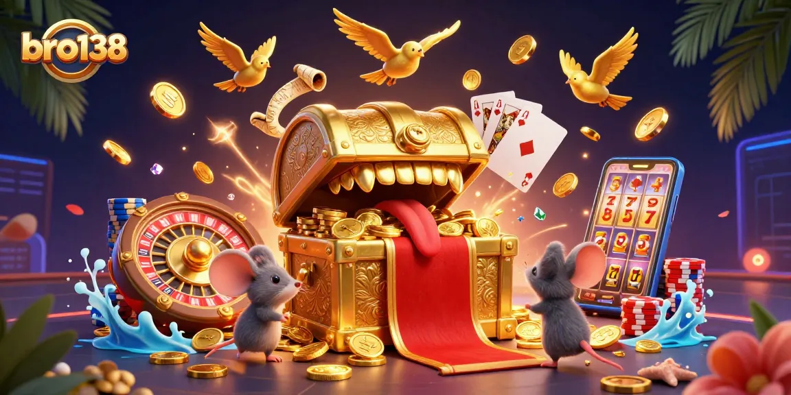 Experience thrilling gameplay and epic wins with bro138 in this vibrant casino scene.